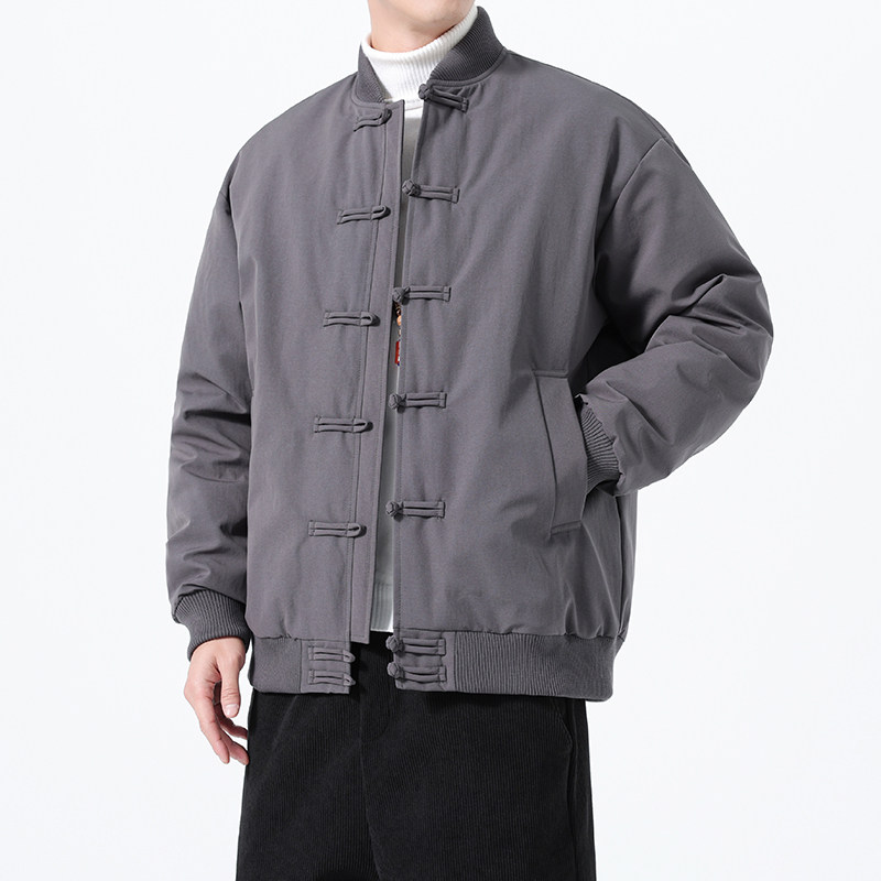 90%白鸭绒羽绒服风唐装新中式保暖加厚外套男A118-YR206P245,男装羽绒服,电商A118