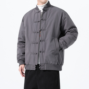 90%白鸭绒羽绒服风唐装新中式保暖加厚外套男A118-YR206P245图片