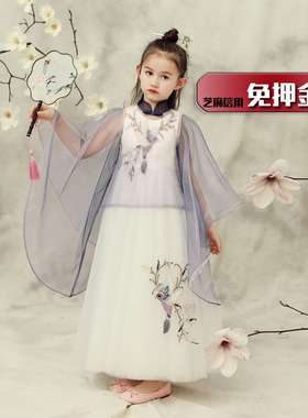 女童古装出租女孩琵琶弹奏古筝比赛大袖汉服租赁模特走秀国潮GC67