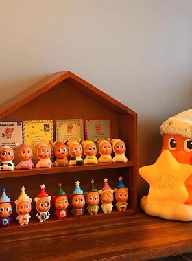 房子盲盒收纳展示架手办展示柜陈列手办柜娃娃萌粒展示盒2025新款
