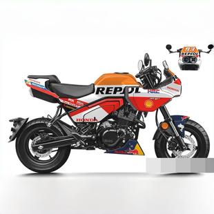 适用于春风狒狒XO贴纸全车膜防水贴花改装拉花个性版画车贴保护膜