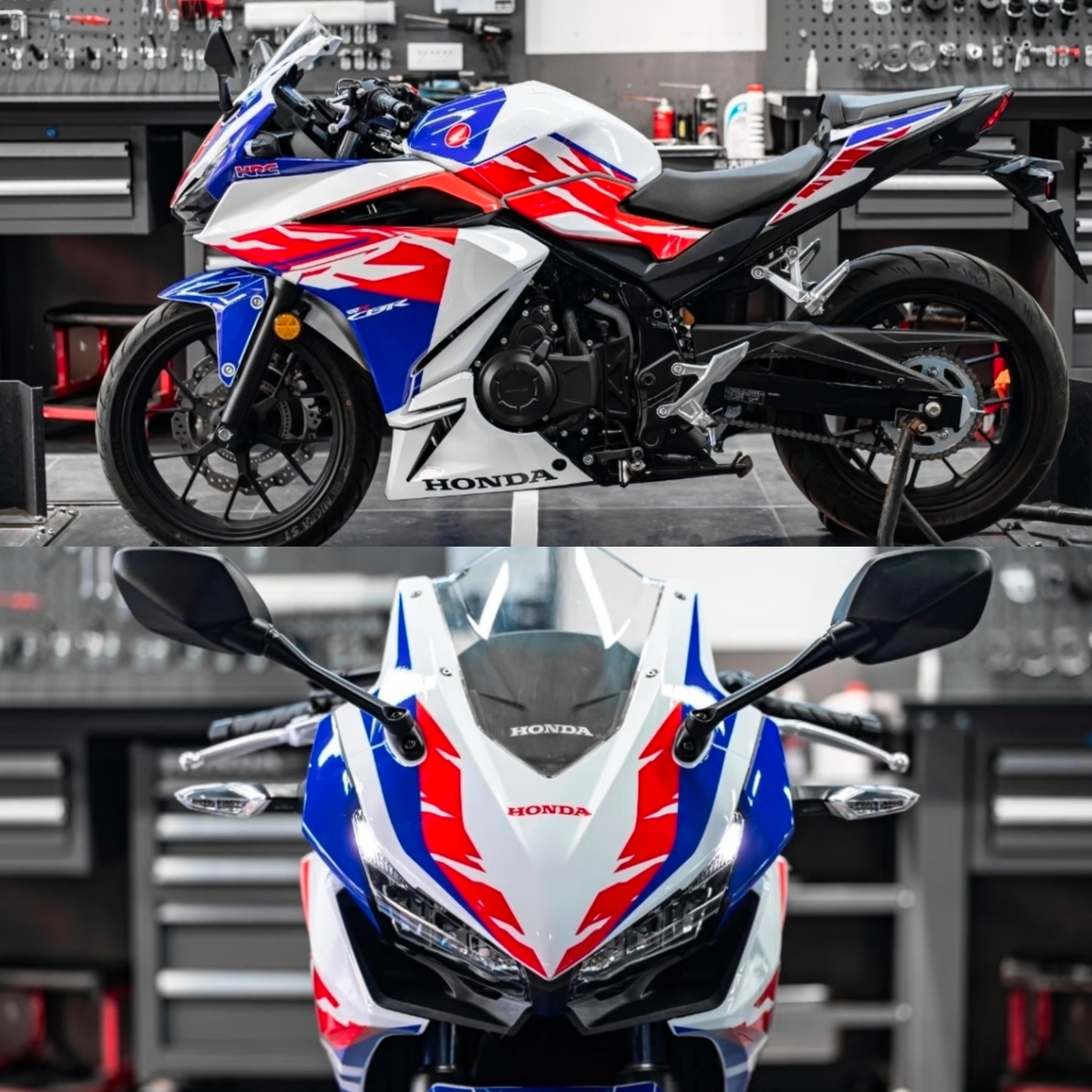 适用本田cbr400R全车贴纸改装版画 个性车身改色防水保护膜可定制