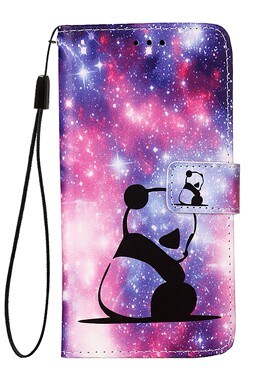 熊猫宝宝适用GalaxyS26/S25/S24/S23/S22/S21/S20 ULTRA/Plus+/FE三星翻盖手机壳S10/S9/S8皮套电话壳