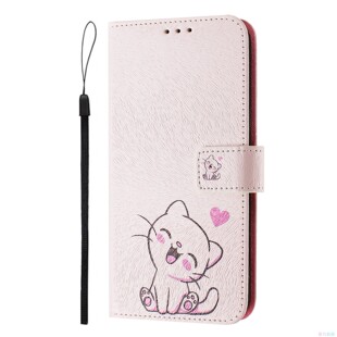 微笑猫适用GalaxyA07/A17/A27/A37/A57/A06/A16/A26/A36/A56 5G三星翻盖手机壳A15/A25/A35/A55 皮套电话壳