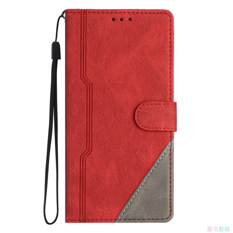 奢华红适用Galaxy A10/A20/A30/A40/A50 三星翻盖手机壳A70 S/E皮套防摔保护套男女电话壳