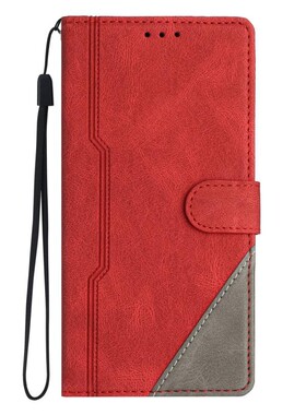 奢华红适用Galaxy A11/A21/A31/A41/A51 三星翻盖手机壳A71/A81/A91 S/E皮套防摔保护套男女电话壳