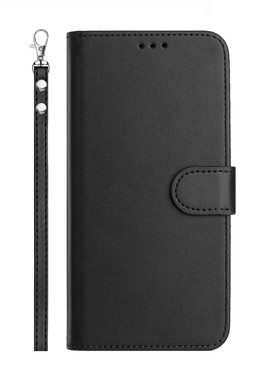 黑色适用GalaxyS25/S24/S23/S22/S21 Ultra/Plus+/FE 5G三星翻盖手机壳S20/S10 4G皮套防摔保护套电话壳