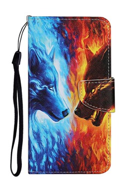 冰火狼适用GalaxyS25/S24/S23/S22/S21 Ultra/Plus+/FE 5G三星翻盖手机壳S20/S10 4G皮套防摔保护套电话壳