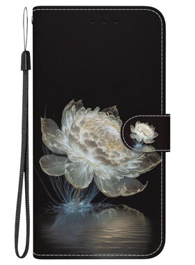 水晶牡丹适用Galaxy A11/A21/A31/A41/A51 三星翻盖手机壳A71 4G/5G皮套防摔保护套男女电话壳