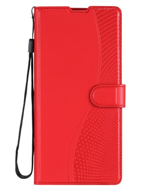 红色适用GalaxyA07/A17/A37/A06/A16/A26/A36/A56 5G三星翻盖手机壳A15/A25/A35/A55 皮套电话壳