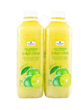 山姆超市代购小青柠饮料1L*2饮料非浓缩还原鲜果蔬汁饮品果汁
