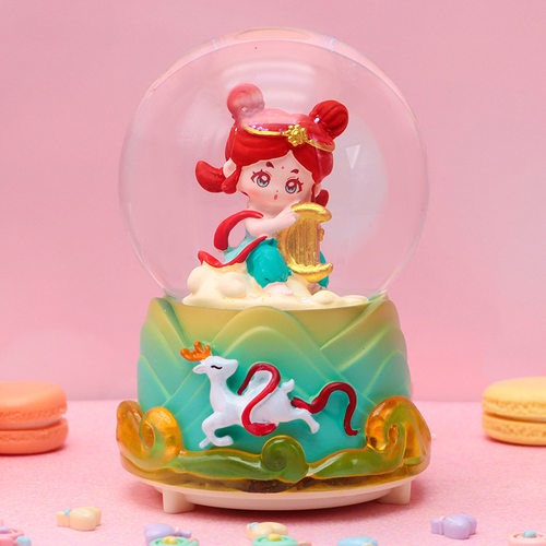 雪国潮敦煌呜奏水晶球生日礼物