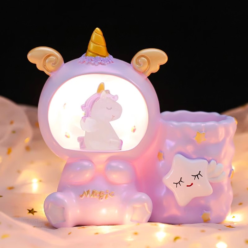儿童女孩笔筒夜灯儿童生日礼物