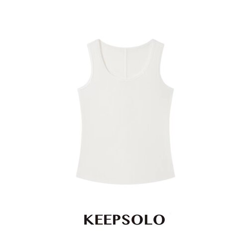 KeepSolo丝麻空气裸感V领背心