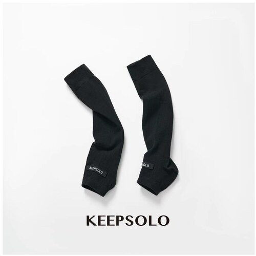 KeepSolo罗纹织标中筒袜