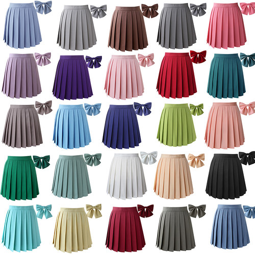 跃动青春岩仓美津未志摩聪介JK制服裙纯色百褶裙短裙半身裙百折裙