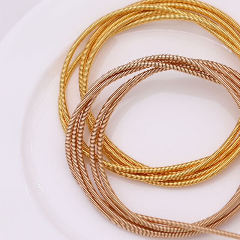 弹簧保色铜蝴蝶触须颤枝diy古风缠花绒花发簪配件材料手工饰品