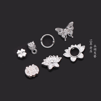 保色合金隔珠隔片套珠圈莲花diy手链串珠饰品配件材料永顺新中式