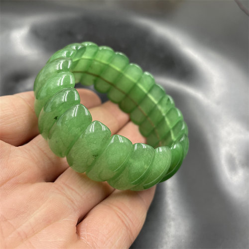 绿色东陵玉手排手链手串