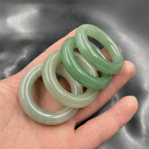 绿色东陵玉圆圈圆环佘太翠