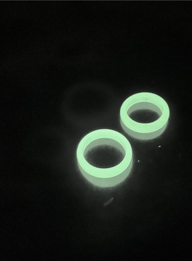 夜光石夜明珠戒指跑环