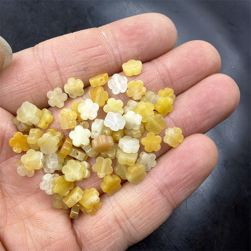 四海玉器 DIY饰品配件黄玉六角梅花散珠 配饰配件散批,饰品/流行首饰/时尚饰品新,其他DIY饰品配件,淘宝优惠券,粉丝福利购,淘宝优惠卷