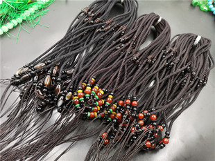 可伸缩项链绳 线 加粗款 玉绳 和田玉项链珠宝绳 咖啡色项链绳 新款