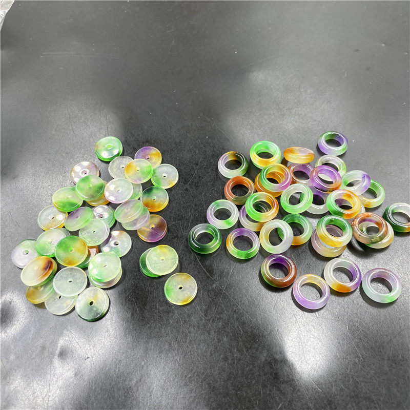 DIY饰品配件12毫米三彩色翠玉平安片 隔珠隔片 圆环 圆圈散批,饰品/流行首饰/时尚饰品新,其他DIY饰品配件,淘宝优惠券,粉丝福利购,淘宝优惠卷