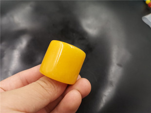 四海玉器 新款男式黄玉扳指 男款仿黄龙玉扳指 指环 特价