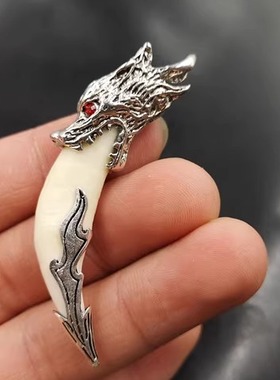 玉器纯天然吊坠藏银镶嵌