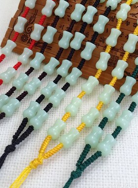 厂家直销 手工编织草绿色花瓶项链绳 绿色宝瓶链子 全珠链 特价