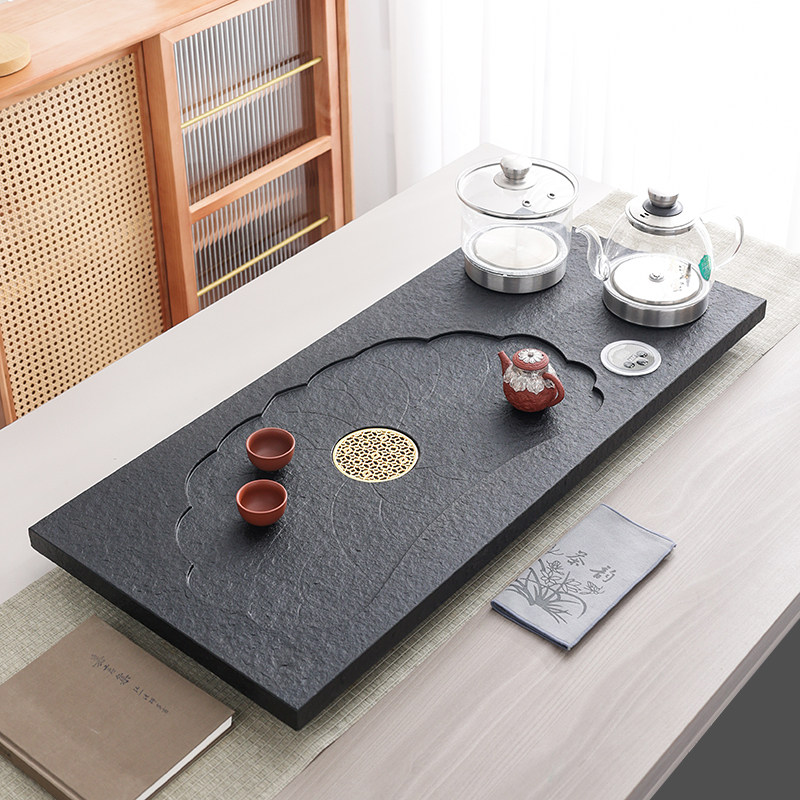 乌金石茶盘天然小号大号