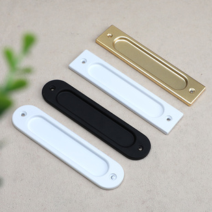 免打孔粘贴移门拉手金色黑色灰色仓谷门玻璃门厨房门抽屉隐形把手