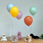 彩色乳胶气球生日派对装 饰用品儿童环保复古马卡龙惊喜拍照布置