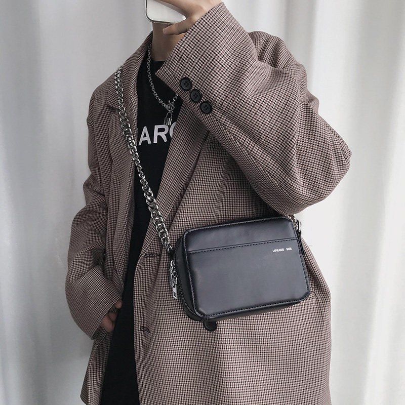 韩版ins时尚简约风挎包男女同款中性休闲单肩包FB78-P55，鞋类箱包手腕包，星座1501