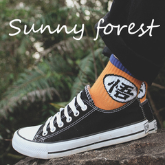 Korean Uzzang Harajuku Street Trendy Socks Individual Creativity Seven Dragon Balls Coloured Medium Stockings