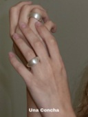 U.CA小众out label宽面磨砂拉丝戒指ins冷淡风925纯银简约指环