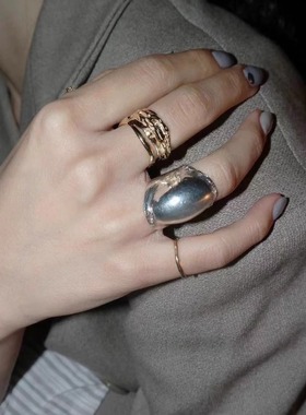 韩国sou重工盔甲指环ins