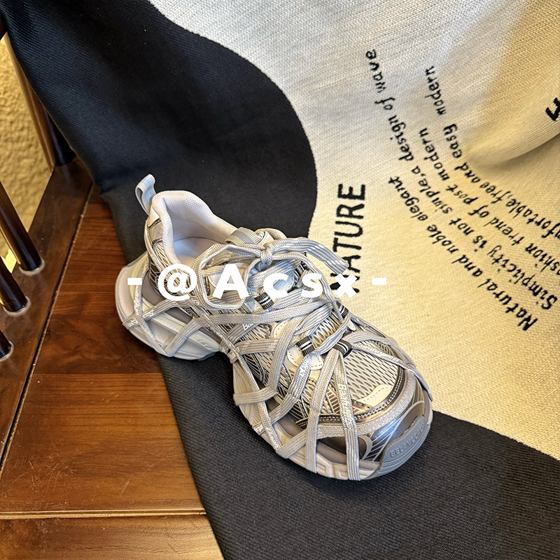 【阿茶】小巴风~2025秋季新款圆头厚底增高休闲运动老爹鞋女