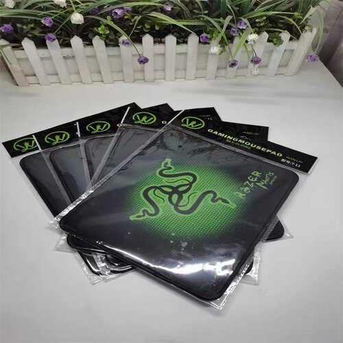 鼠标垫大中小号批发纯色黑色彩图笔记本电脑办公桌垫键盘垫橡胶垫