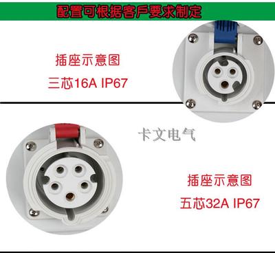 壁挂式开关电源检修插座箱 防紫外线户外照明防水组合工业插座箱