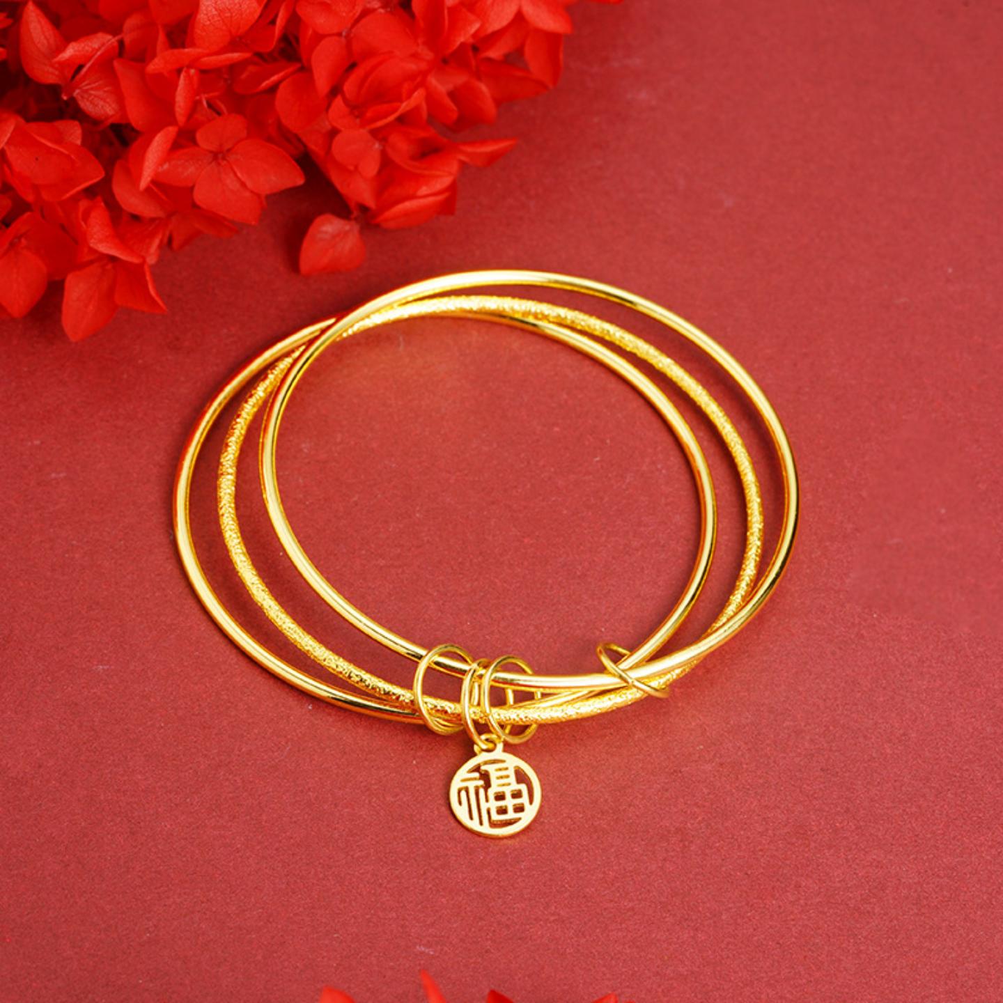 越南沙金三生三世手镯直供