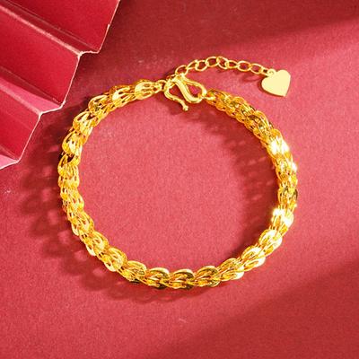 越南沙金凤尾手链女国潮饰品