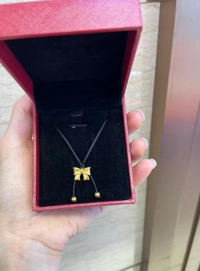 秋季新款毛衣链项链在逃公主蝴蝶结编织流苏吊坠沙金配件女