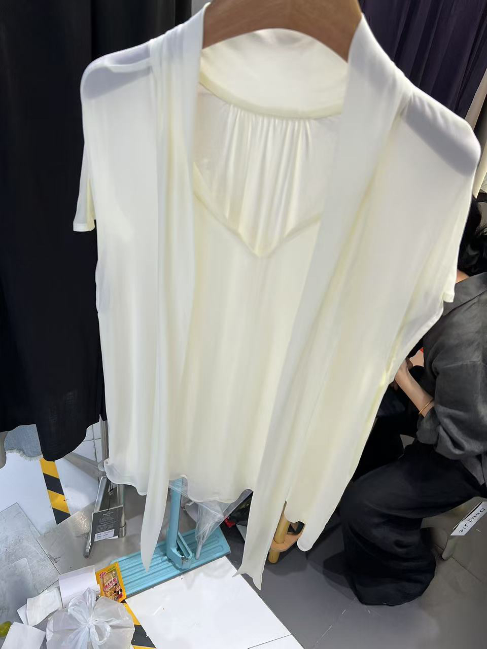 HD正品2025夏季新款韩版时尚百搭显瘦飘带长袖衬衫女上衣潮