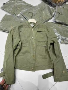 litchi荔枝十三行新款设计感小众宽松休闲百搭翻领短款牛仔外套女