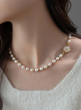 STINA7mm长款天然淡水珍珠项链高