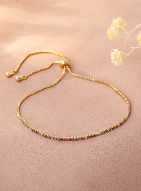 STINA新款多巴胺彩色超闪锆石小