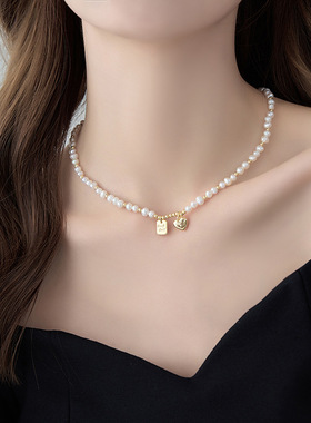 STINA新款巴洛克珍珠项链女款轻