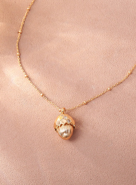 STINA爆款拉丝松果项链轻奢高级